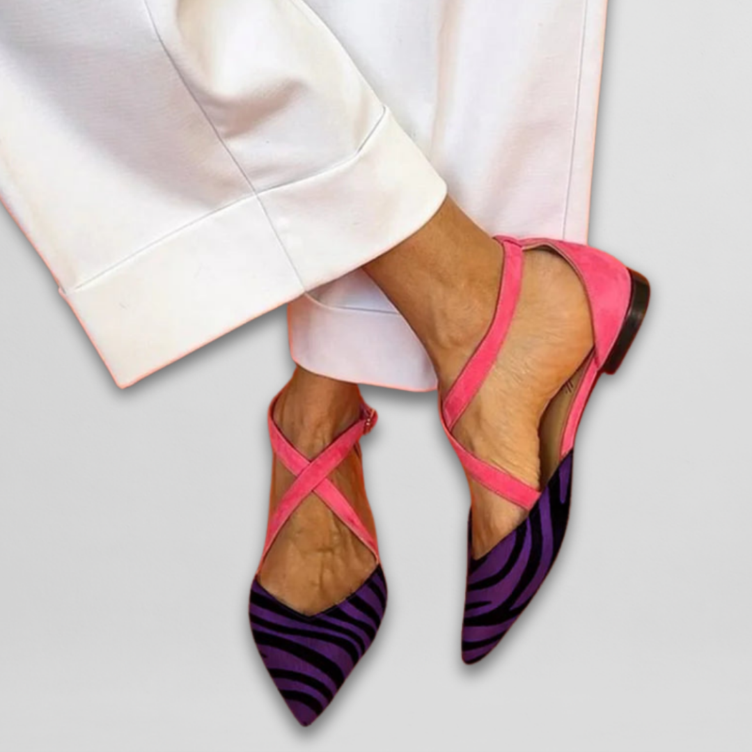 Alina | Zebra Print Sandals