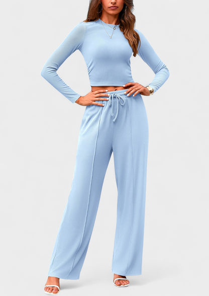 Maya | High-Waisted Drawstring Lounge Set