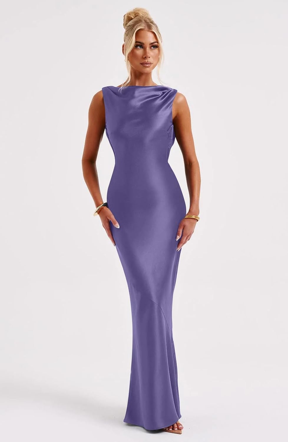 Lira | Satin Maxi Dress