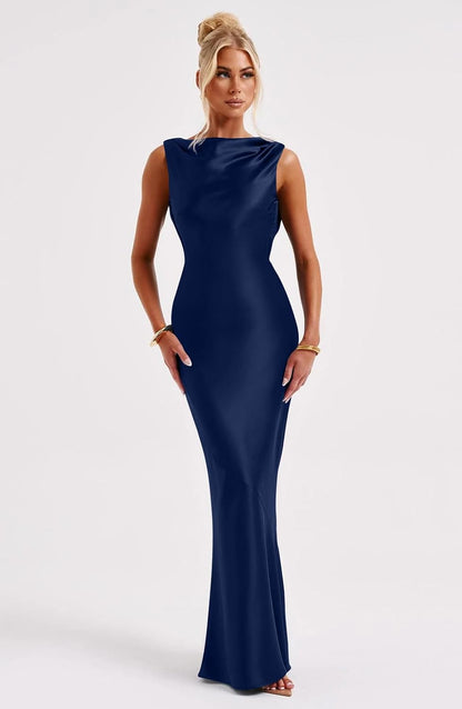 Lira | Satin Maxi Dress