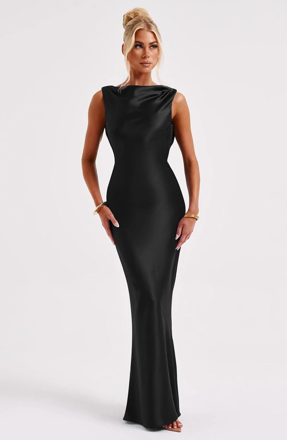Lira | Satin Maxi Dress