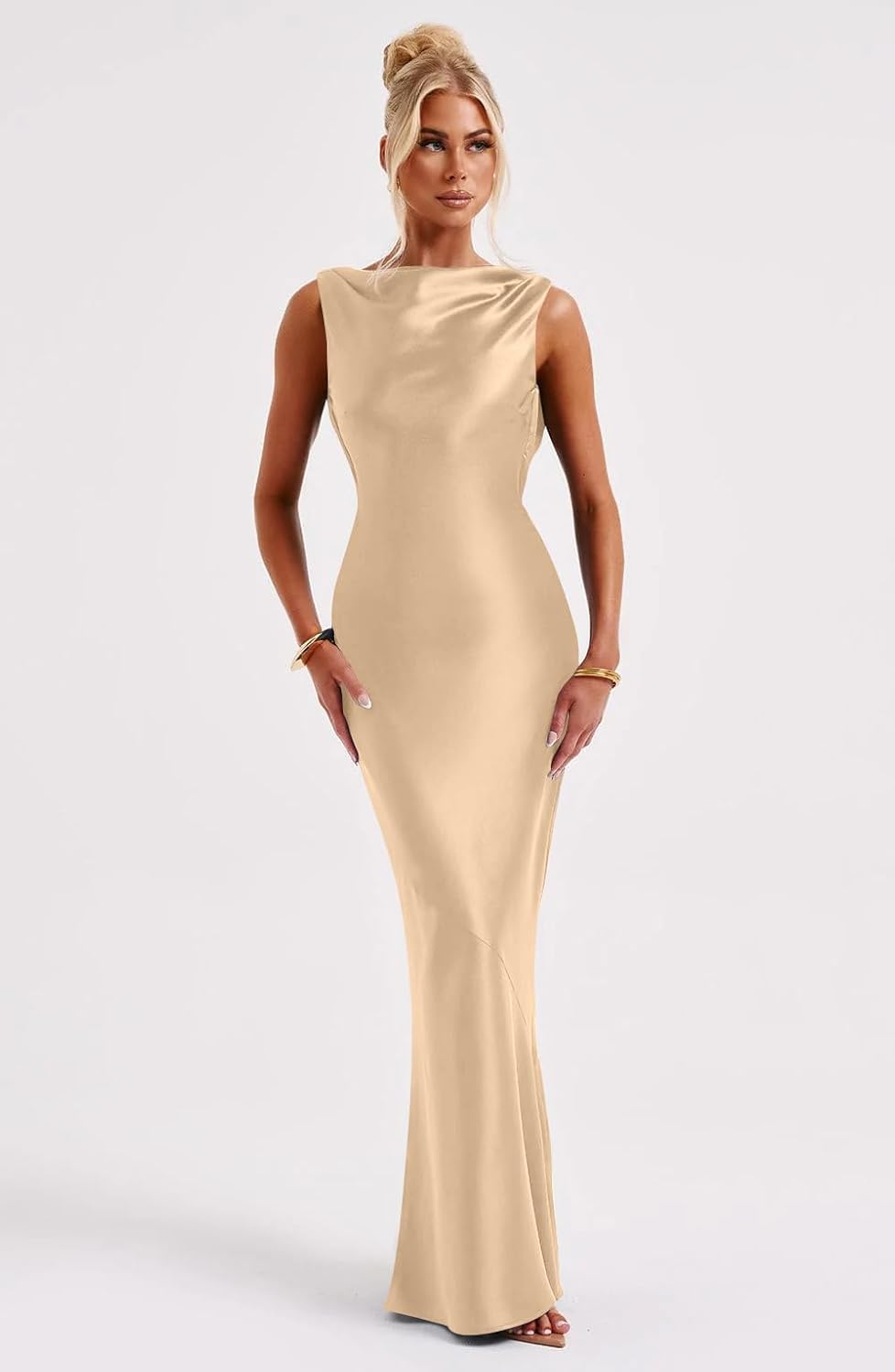 Lira | Satin Maxi Dress
