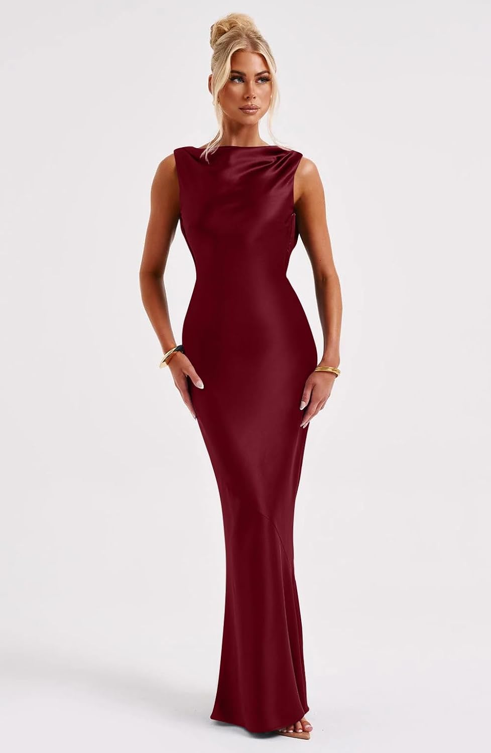 Lira | Satin Maxi Dress