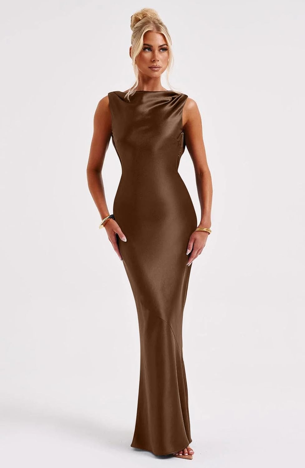 Lira | Satin Maxi Dress