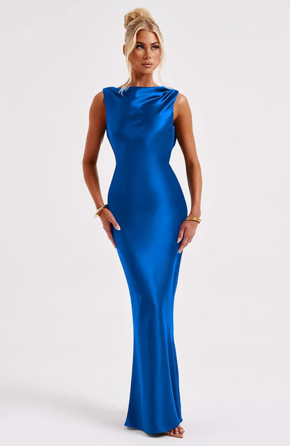 Lira | Satin Maxi Dress