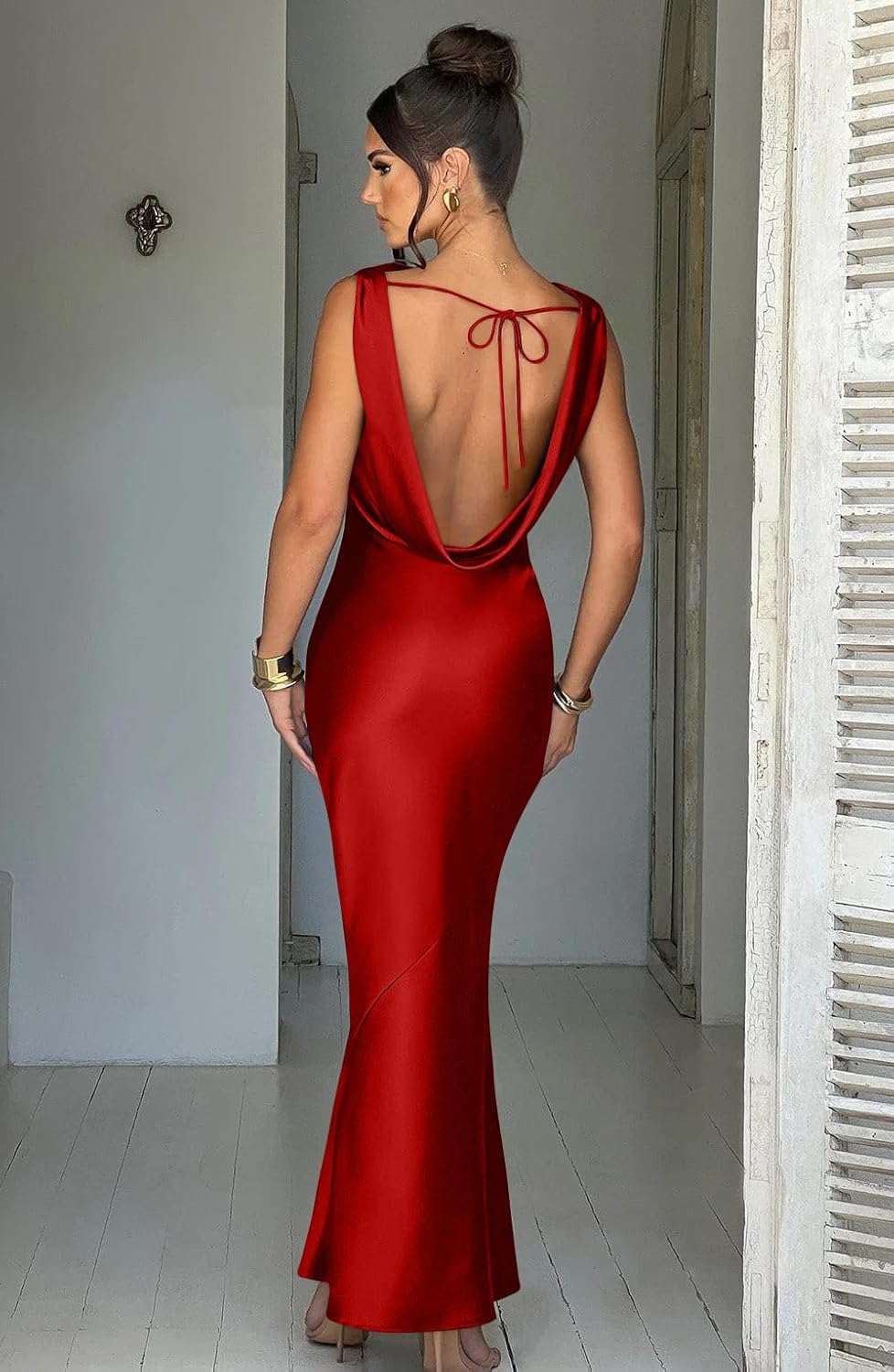Lira | Satin Maxi Dress