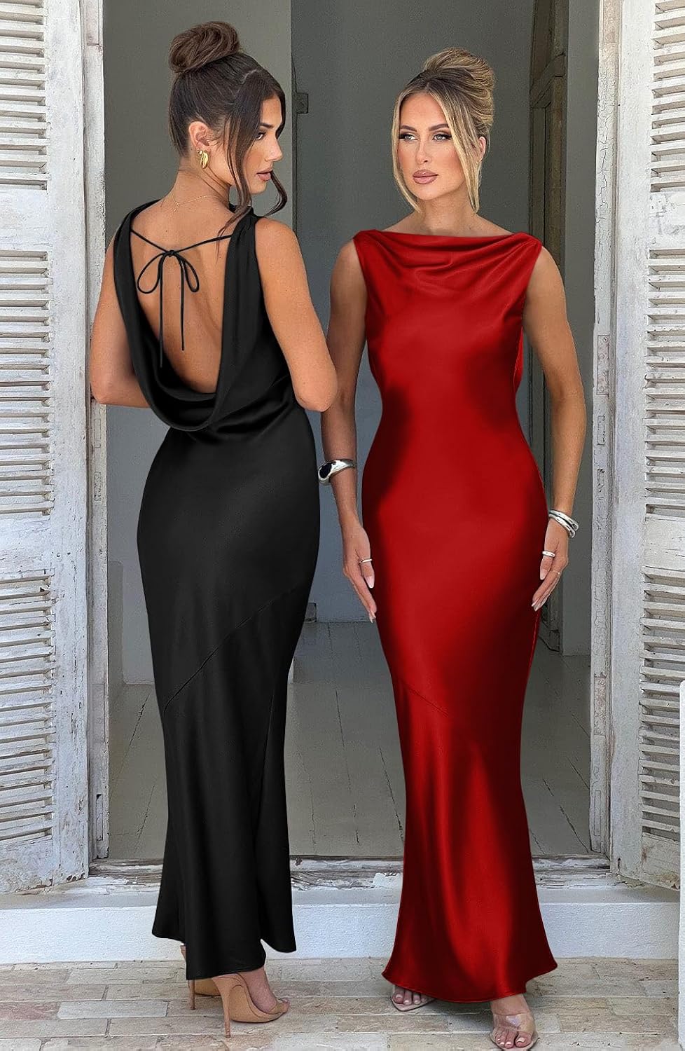 Lira | Satin Maxi Dress