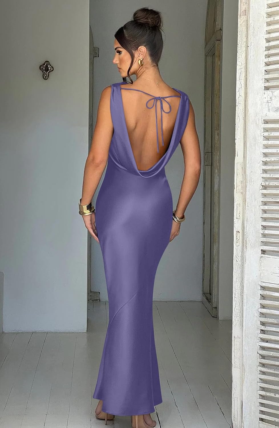 Lira | Satin Maxi Dress