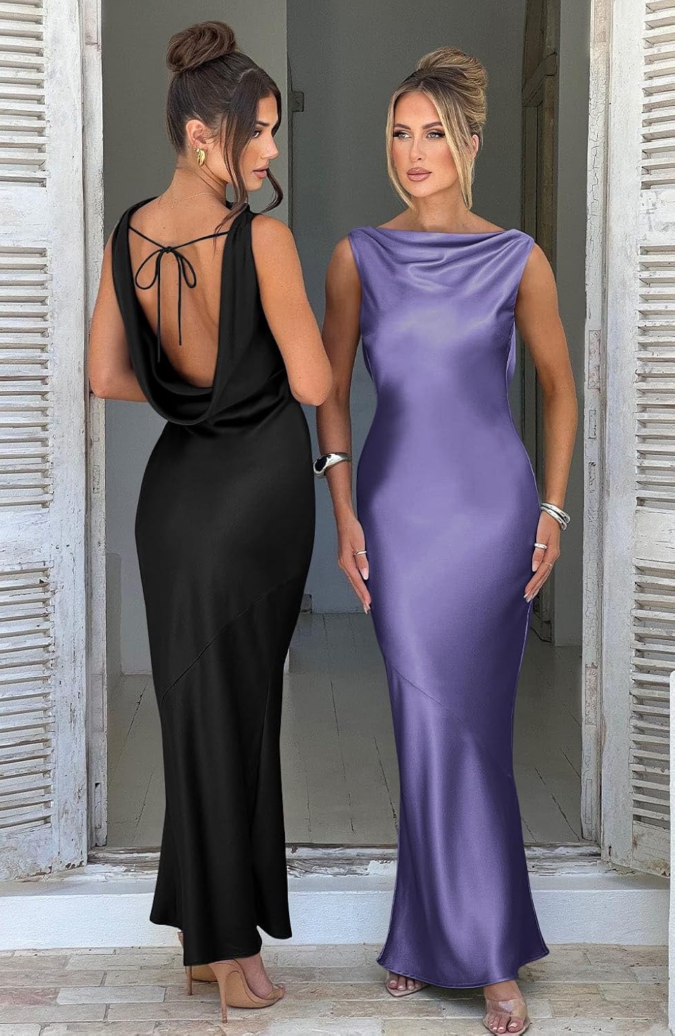 Lira | Satin Maxi Dress