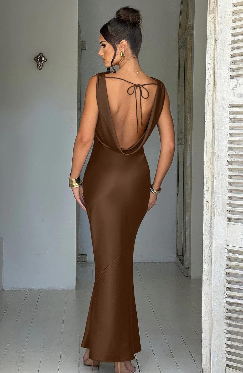 Lira | Satin Maxi Dress