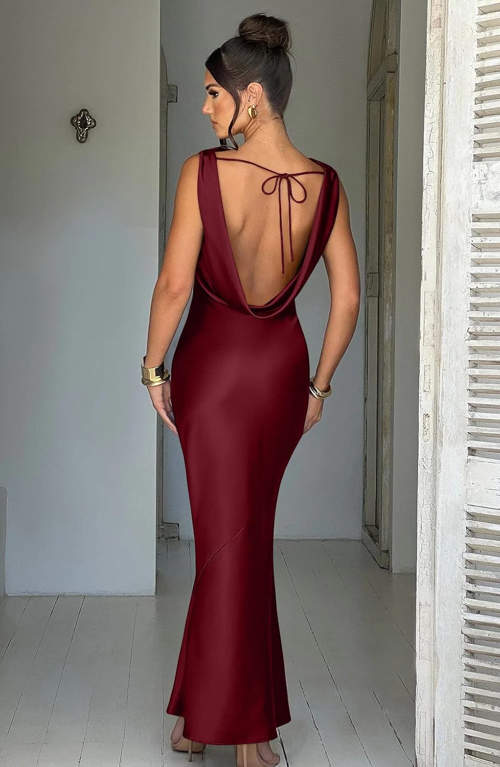 Lira | Satin Maxi Dress