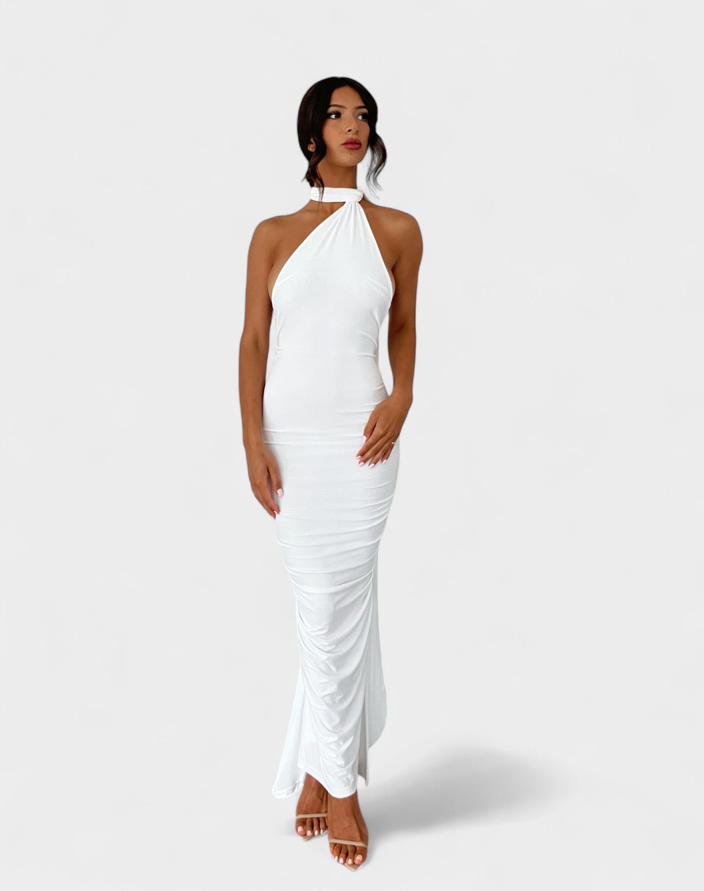 Sia | One-Shoulder Ruched Maxi Dress