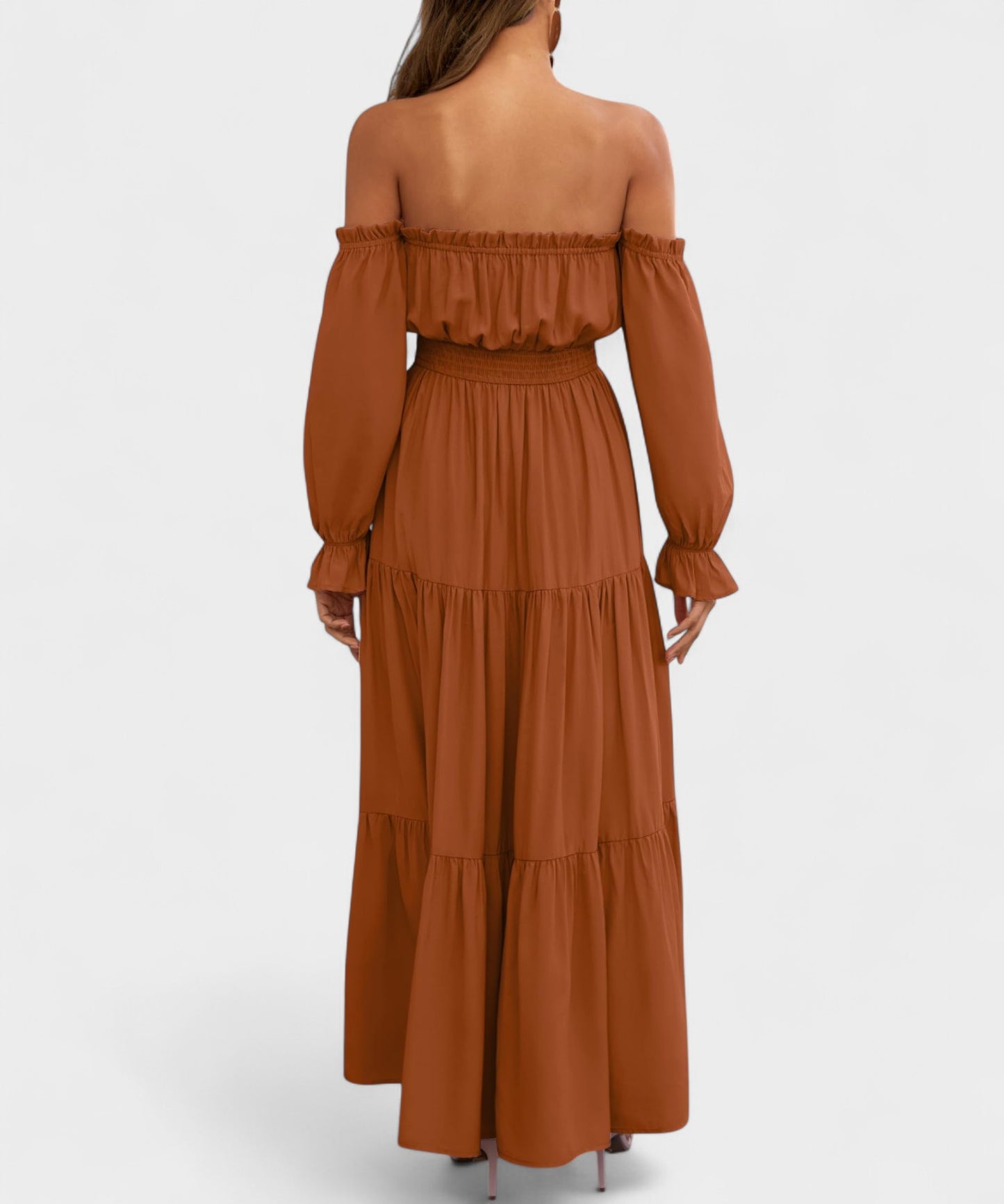 Isla | Off-Shoulder Tiered Maxi Dress