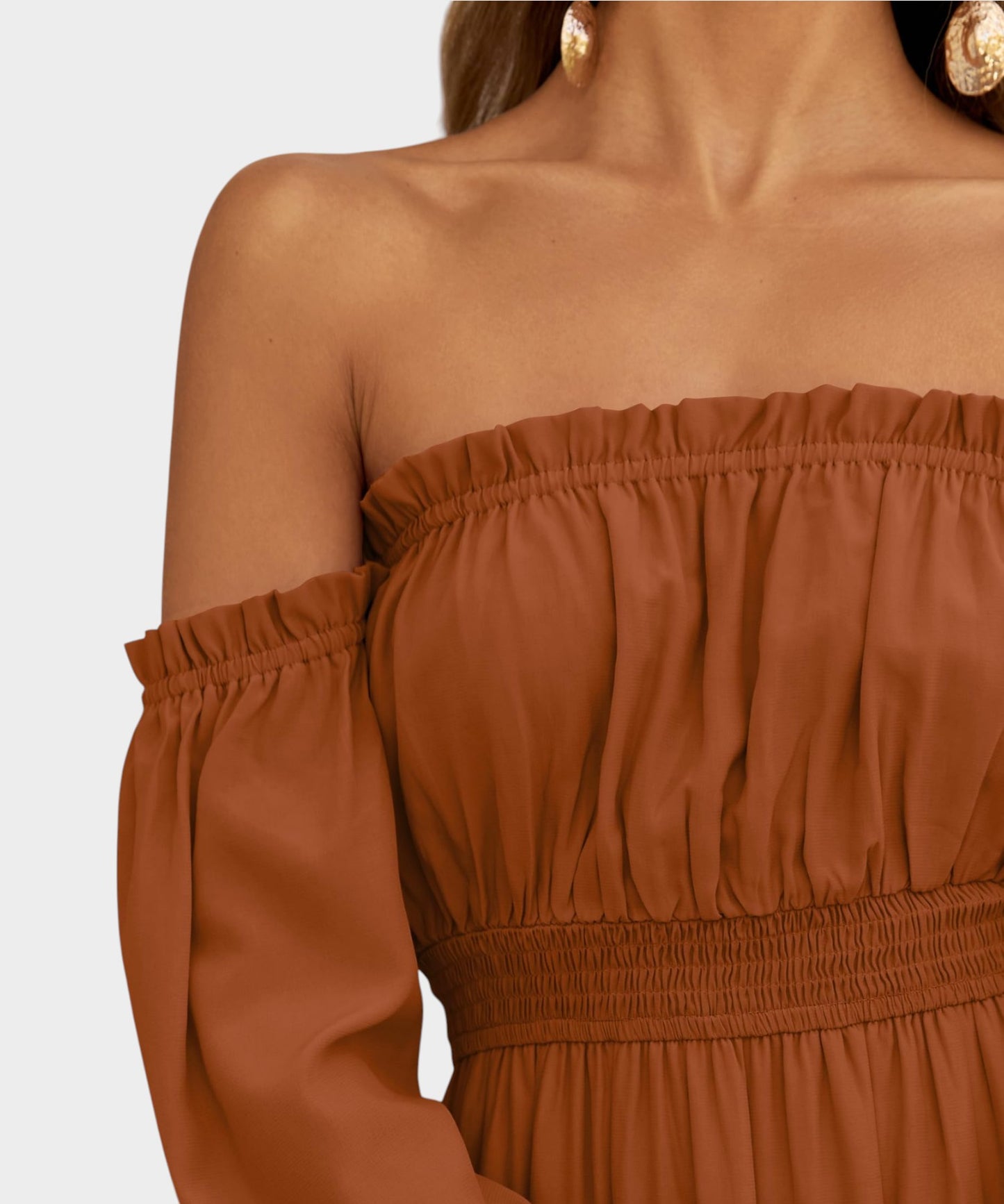 Isla | Off-Shoulder Tiered Maxi Dress