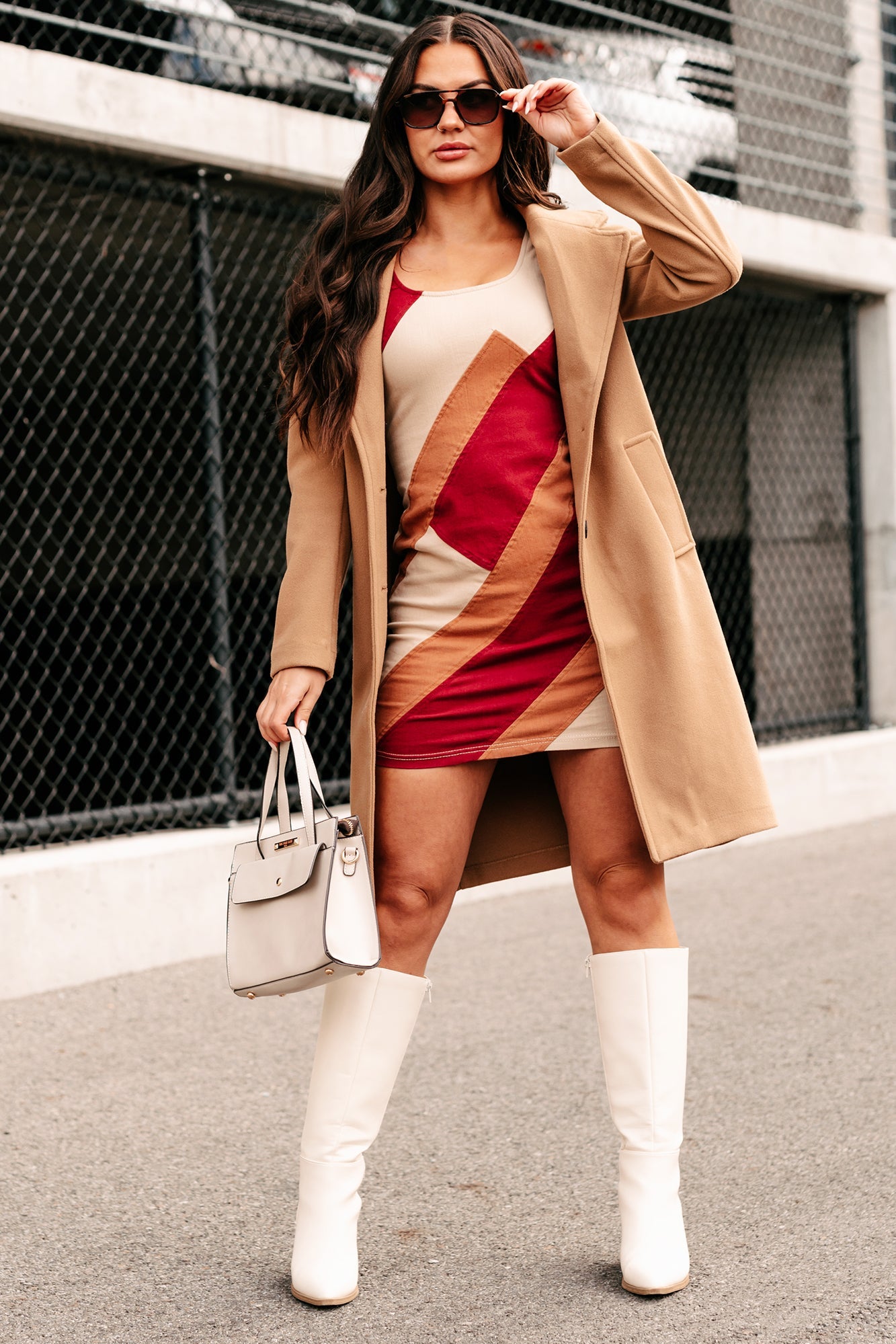 Rowena | Brushed Fleece Trench Coat