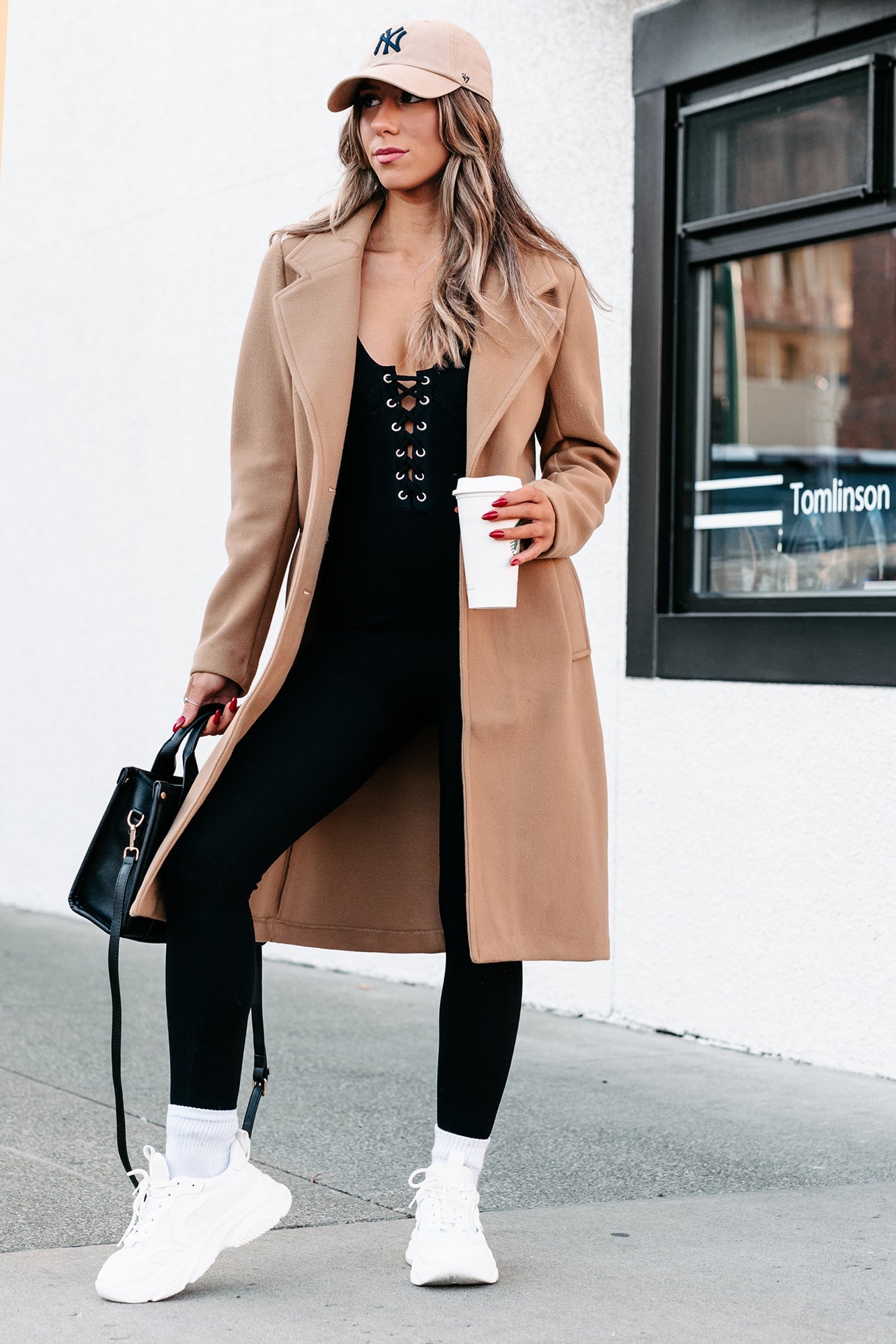 Rowena | Brushed Fleece Trench Coat