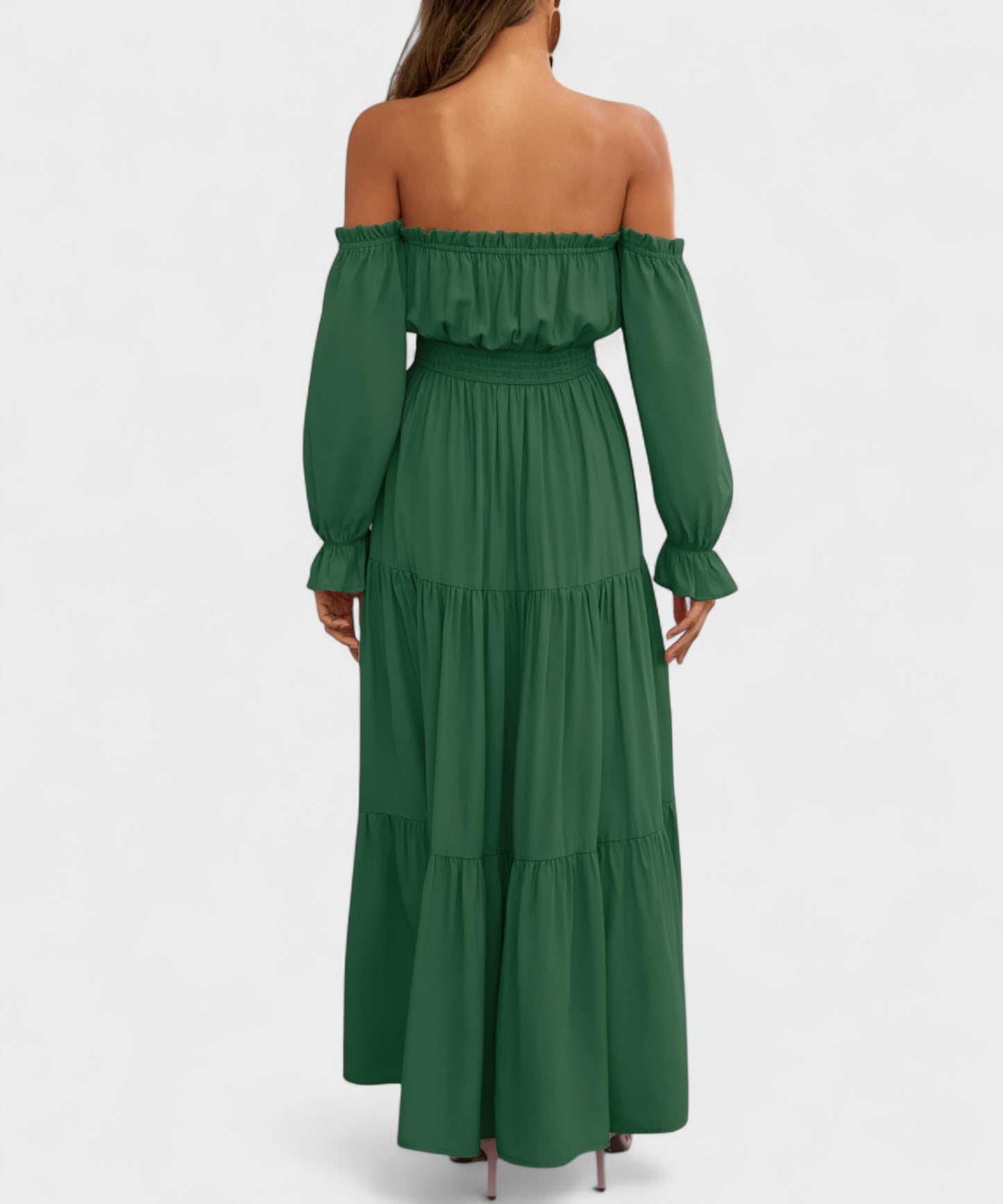 Isla | Off-Shoulder Tiered Maxi Dress