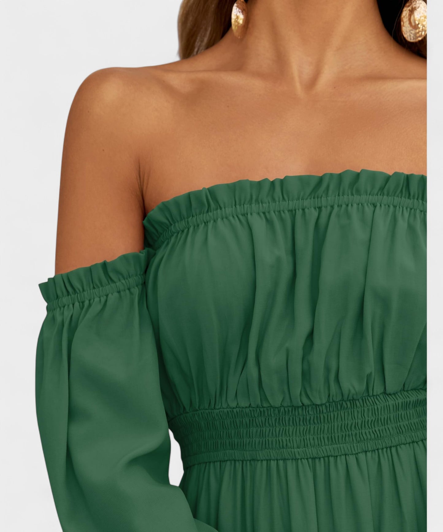 Isla | Off-Shoulder Tiered Maxi Dress
