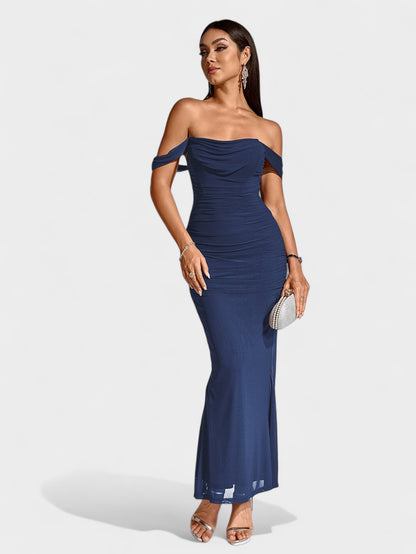 Lora | Nuit Draped Evening Gown