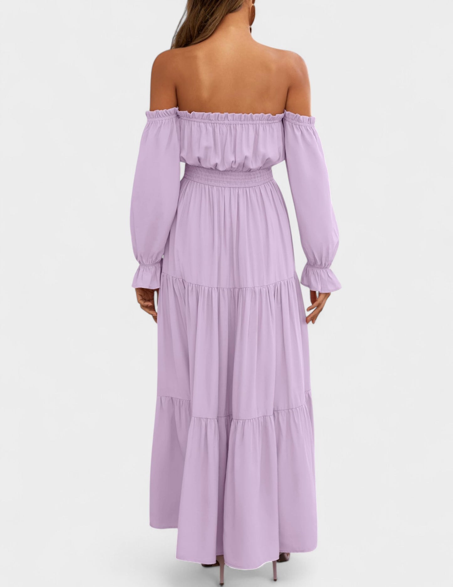 Isla | Off-Shoulder Tiered Maxi Dress