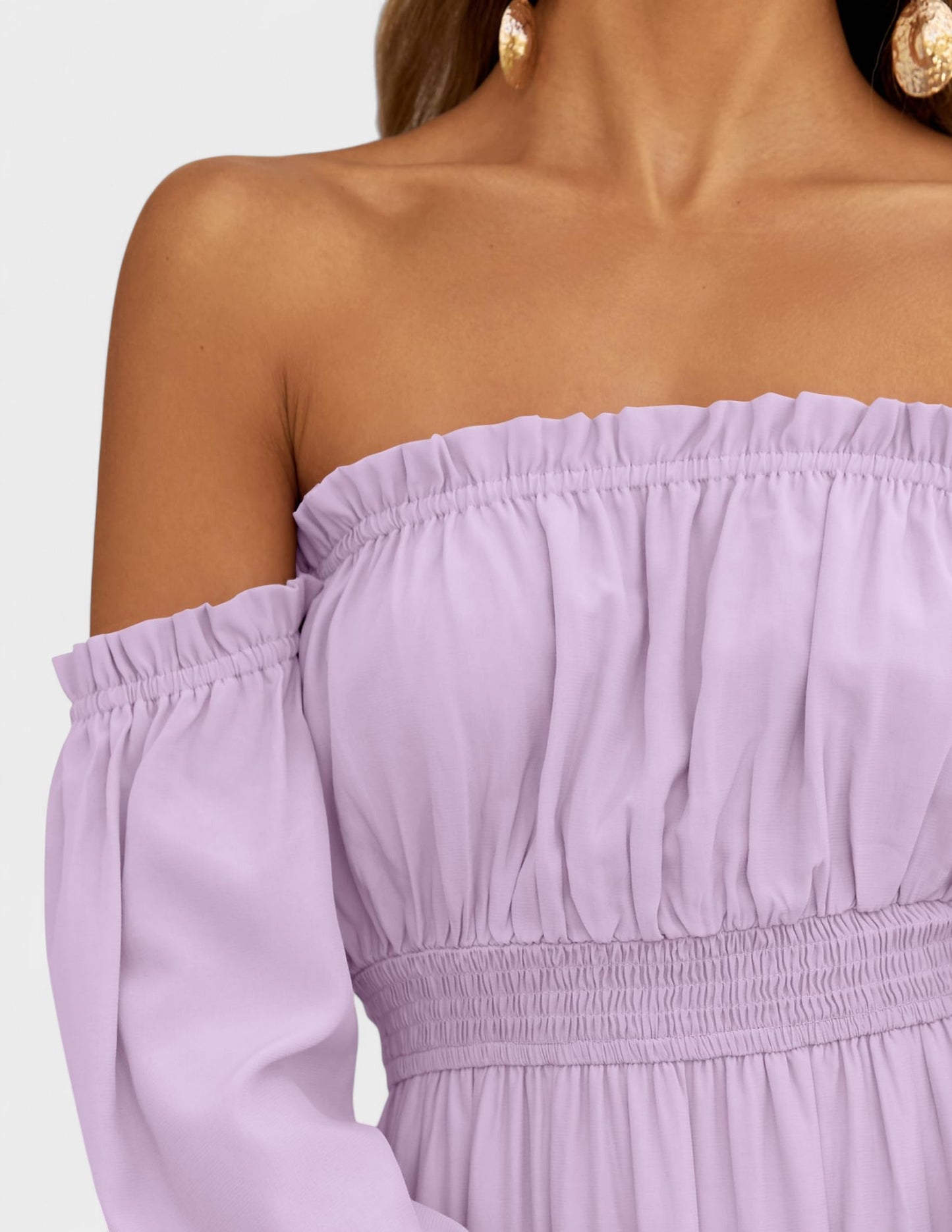 Isla | Off-Shoulder Tiered Maxi Dress