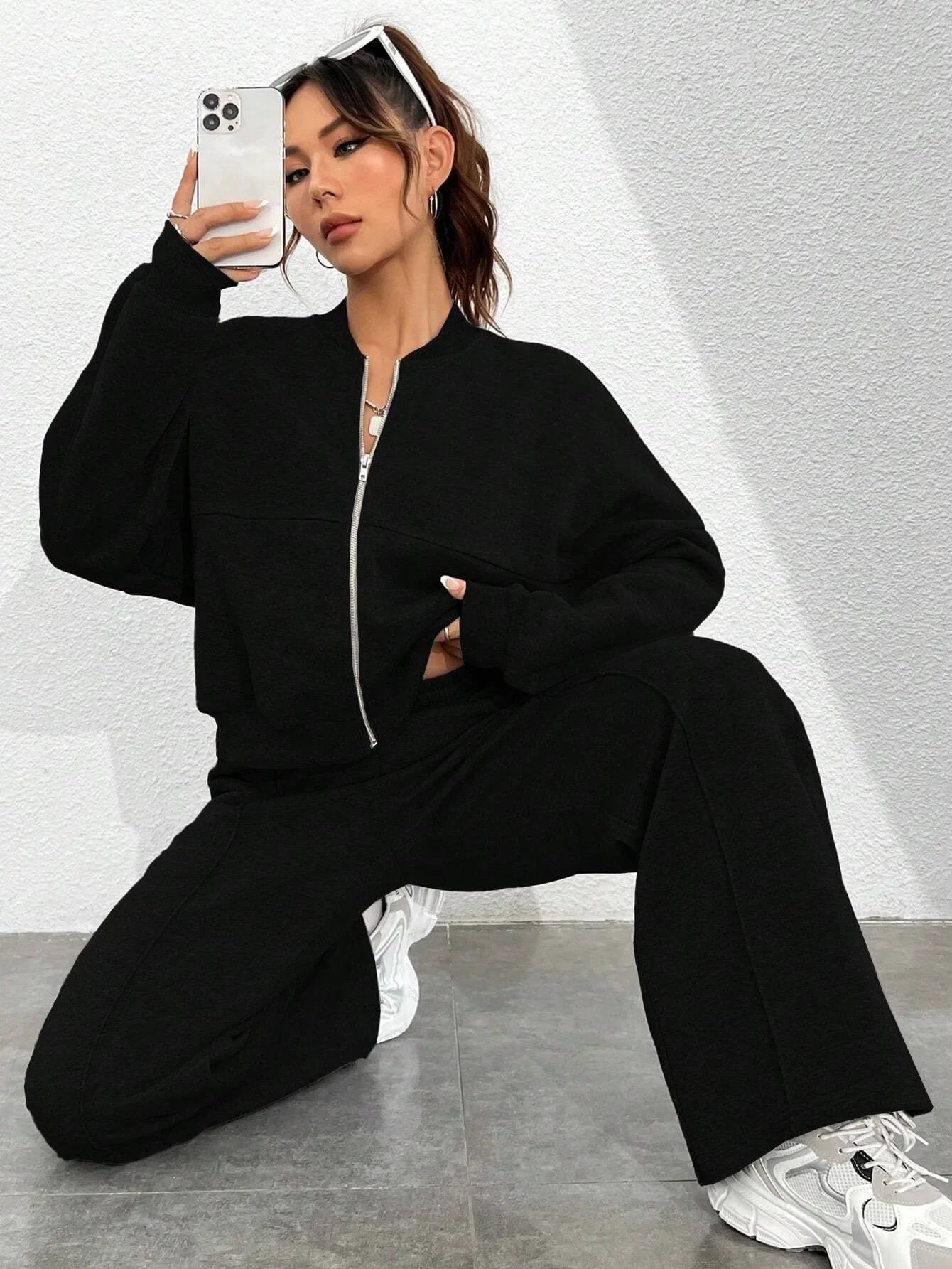 Mira | Bomber Jacket Two-Piece Set