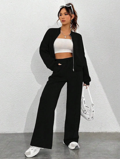 Mira | Bomber Jacket Two-Piece Set