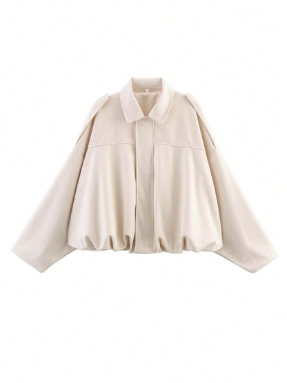 Kaori | Suede Textured Pilot Jacket
