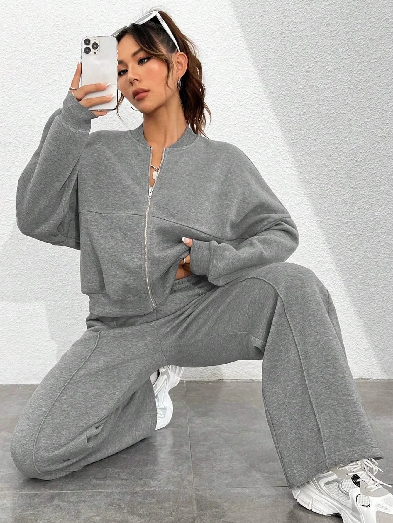 Mira | Bomber Jacket Two-Piece Set