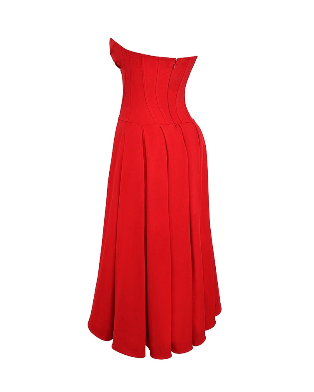 Amalfi | Strapless Midi Dress - Lora Toronto