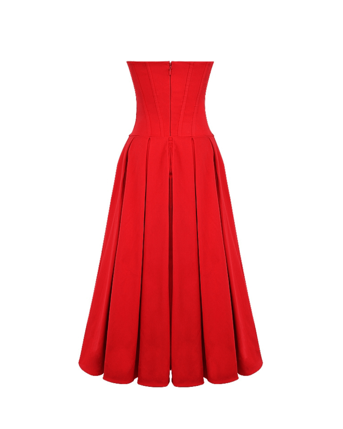 Amalfi | Strapless Midi Dress - Lora Toronto