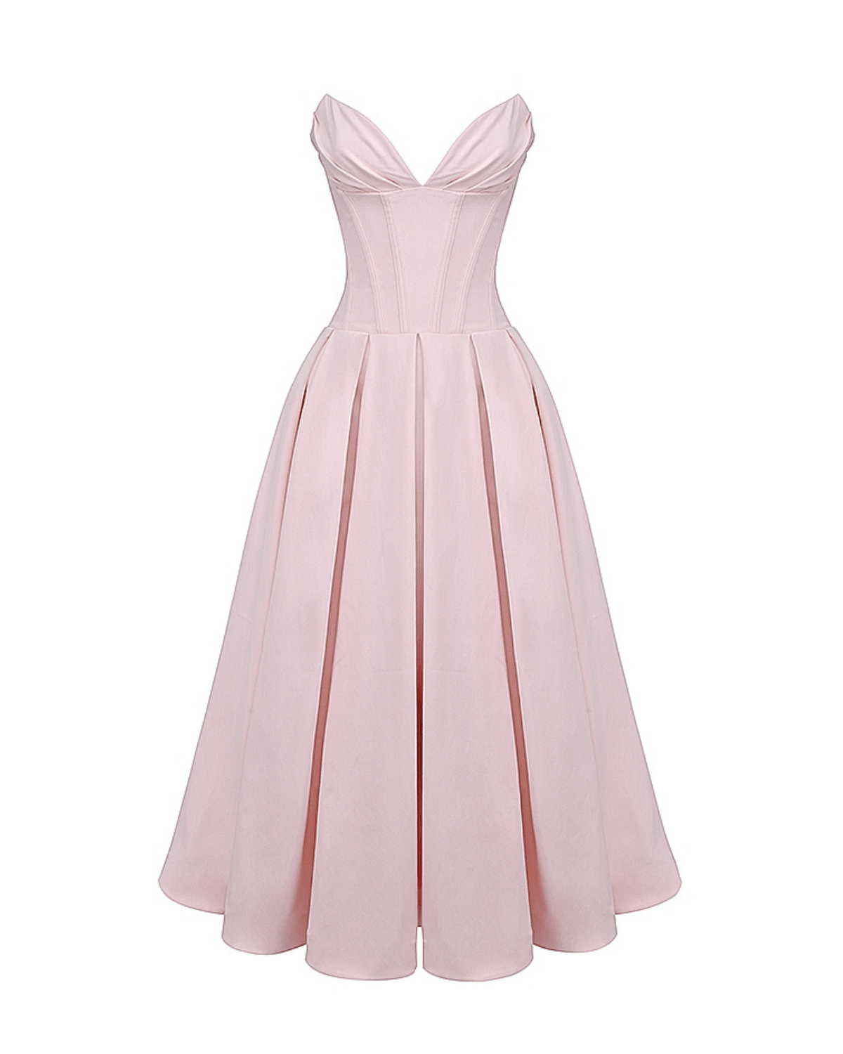Amalfi | Strapless Midi Dress - Lora Toronto