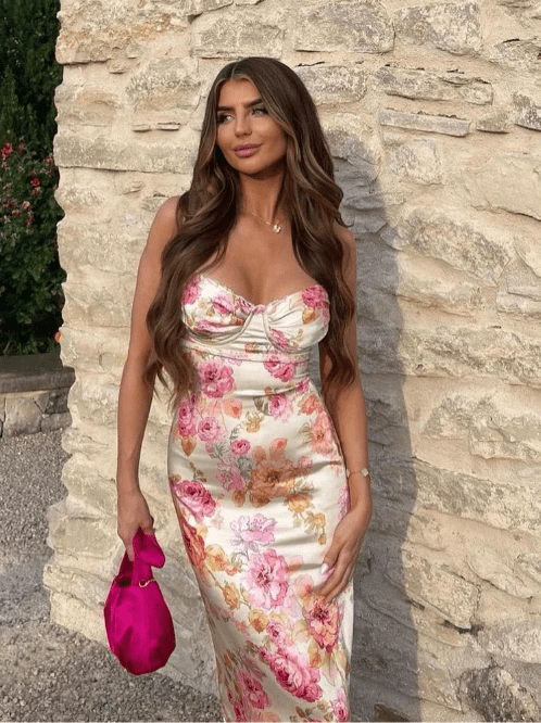 Amelia | Charming Floral Maxi Dress - Lora Toronto