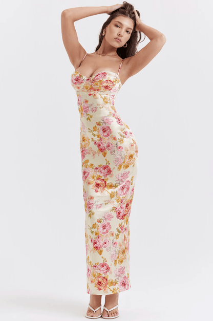 Amelia | Charming Floral Maxi Dress - Lora Toronto