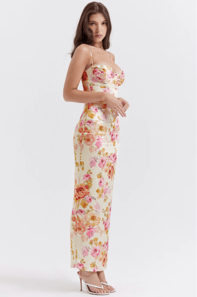 Amelia | Charming Floral Maxi Dress - Lora Toronto