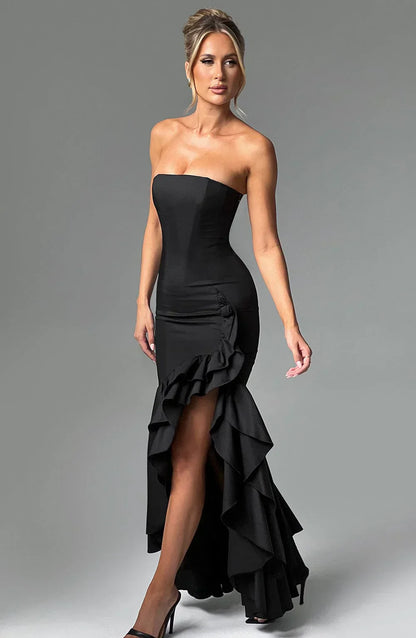 Xyrelle | Sleeveless Ruffle Maxi Dress