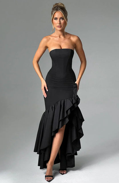 Xyrelle | Sleeveless Ruffle Maxi Dress