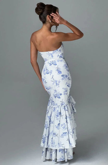 Xyrelle | Sleeveless Ruffle Maxi Dress