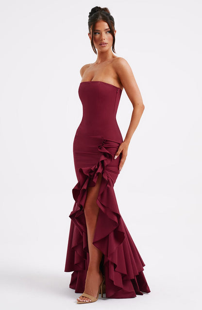 Xyrelle | Sleeveless Ruffle Maxi Dress