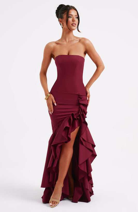 Xyrelle | Sleeveless Ruffle Maxi Dress