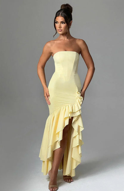 Xyrelle | Sleeveless Ruffle Maxi Dress