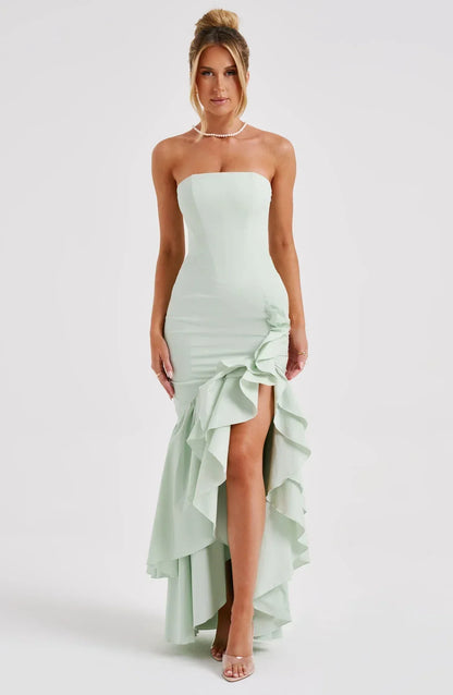 Xyrelle | Sleeveless Ruffle Maxi Dress