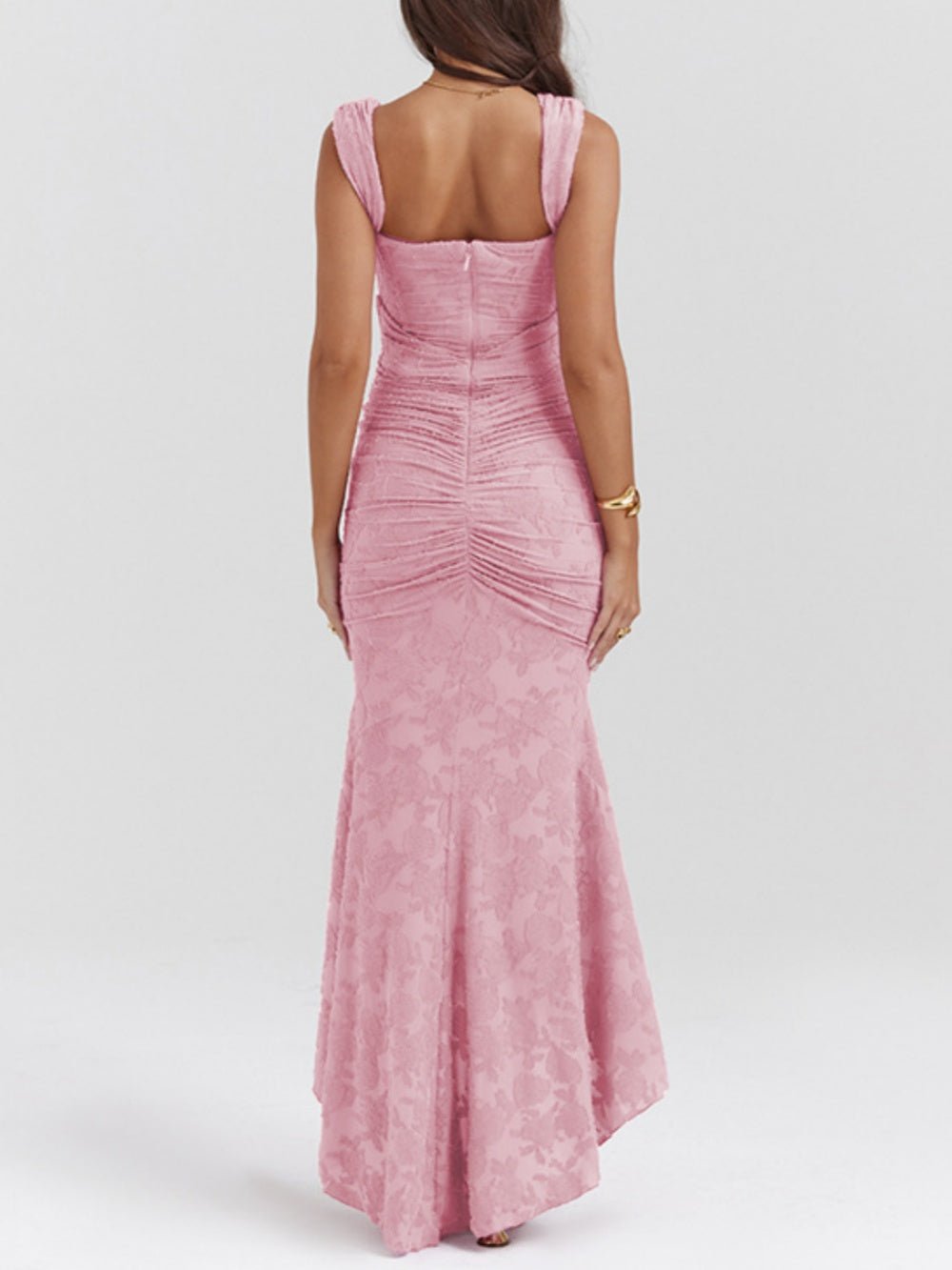 Cesca | Floral Burnout Corset Maxi Dress - Lora Toronto
