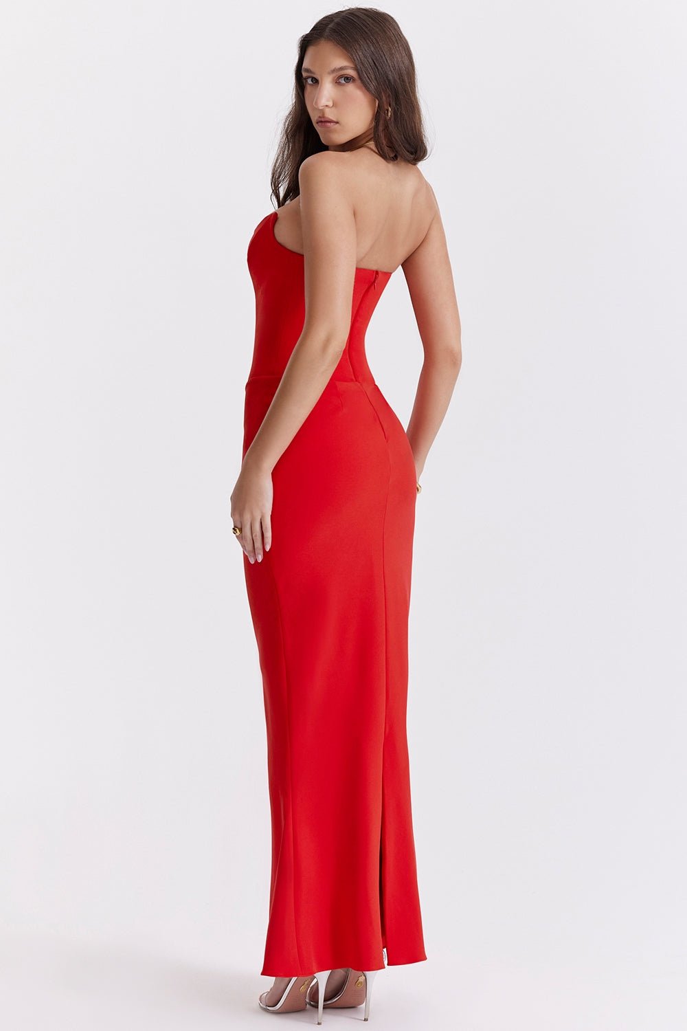 Clara | Dance of Light Satin Gown - Lora Toronto