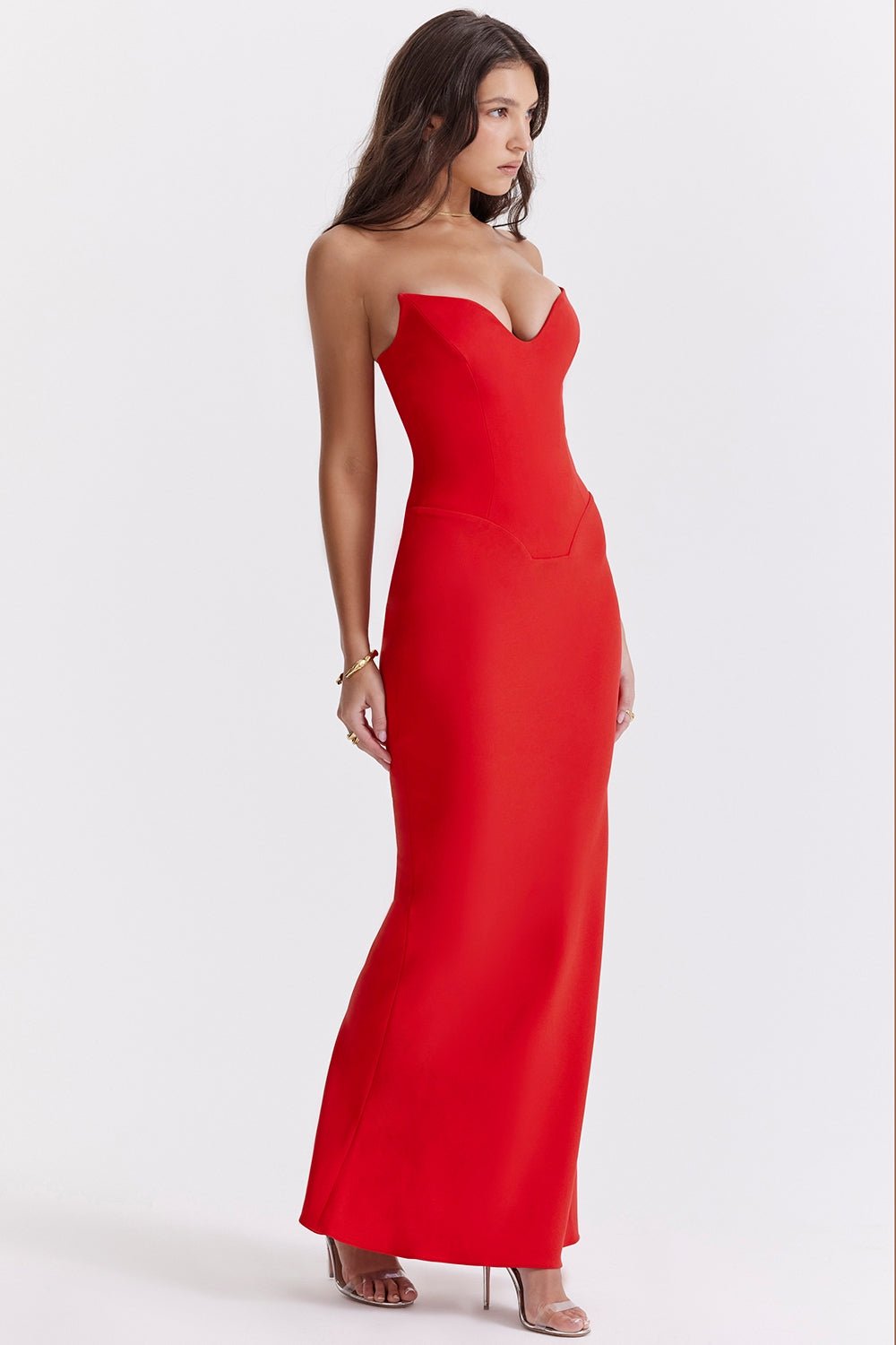 Clara | Dance of Light Satin Gown - Lora Toronto