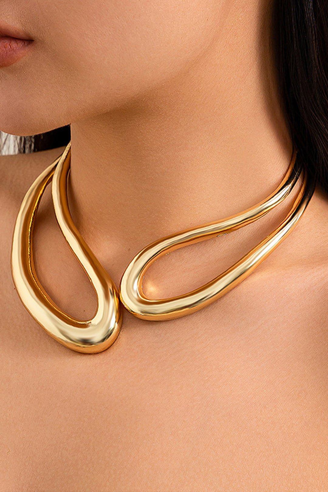 Cut Out Asymmetrical Necklace - Lora Toronto