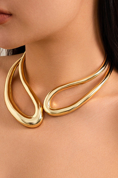 Cut Out Asymmetrical Necklace - Lora Toronto