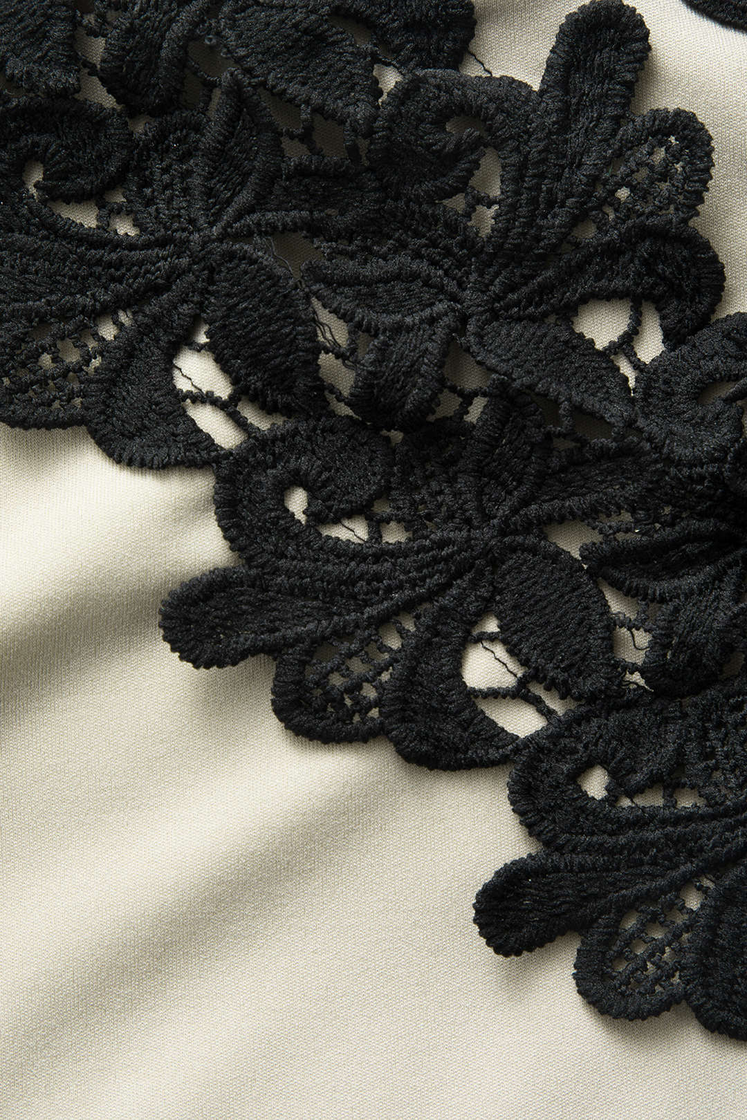 Diana | Asymmetric Lace Panel Midi Dress - Lora Toronto