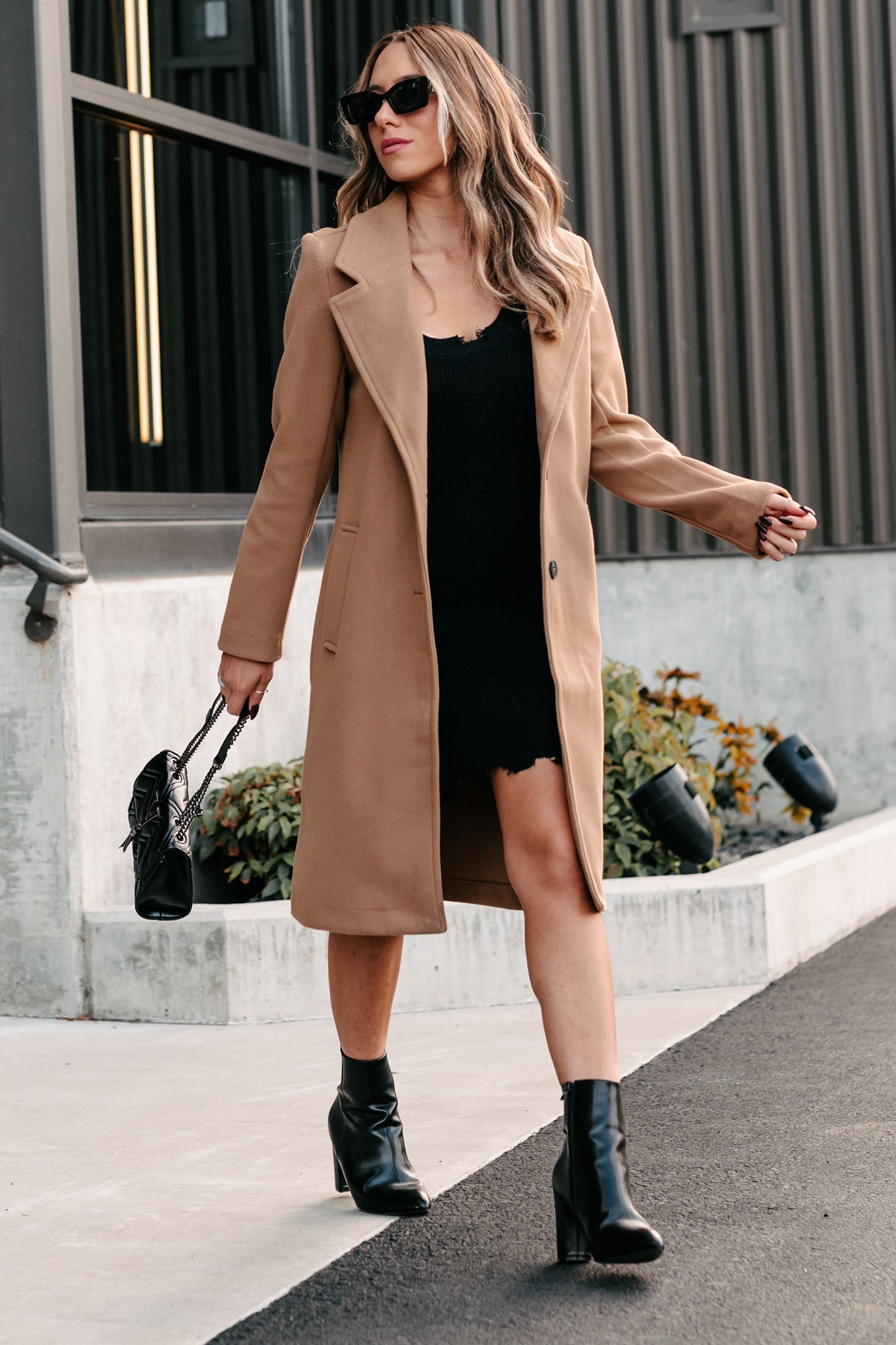 Rowena | Brushed Fleece Trench Coat
