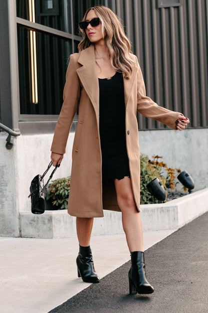 Rowena | Brushed Fleece Trench Coat